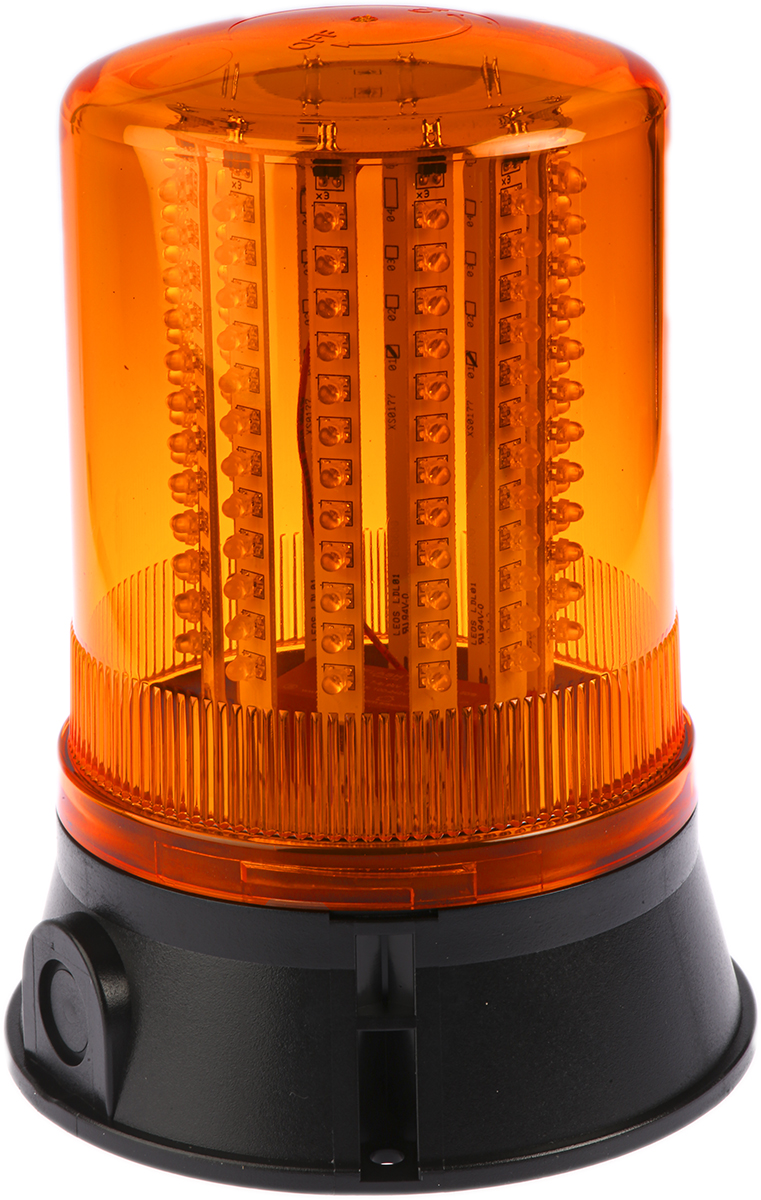 Moflash LED400 Series Amber Steady, Rotating, Flashing Beacon 24V ac, LED Bulb Surface, IP65