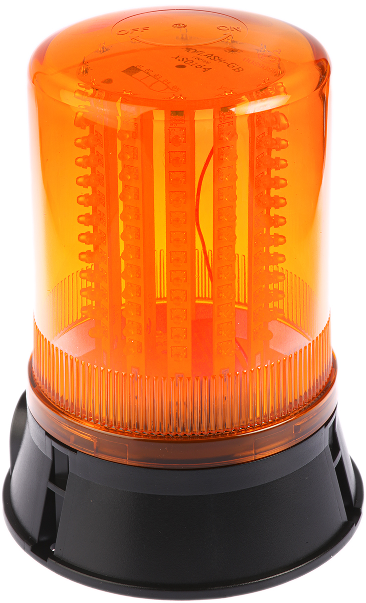led400-04-01rs Moflash LED400 Series Amber Steady, Rotating, Flashing Beacon 24V ac, LED Bulb Surface, IP65
