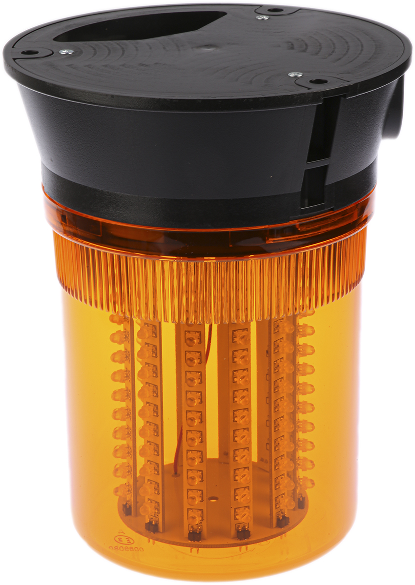 led400-04-01rs Moflash LED400 Series Amber Steady, Rotating, Flashing Beacon 24V ac, LED Bulb Surface, IP65