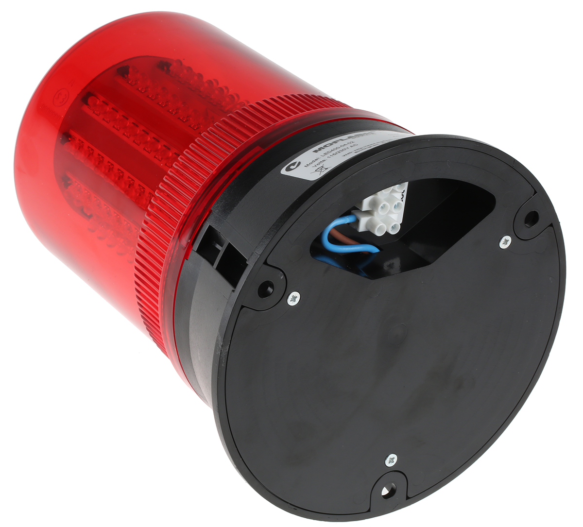 led400-04-02rs Moflash LED400 Series Red Flashing, Rotating, Steady Beacon 24V, LED Bulb Surface, IP67