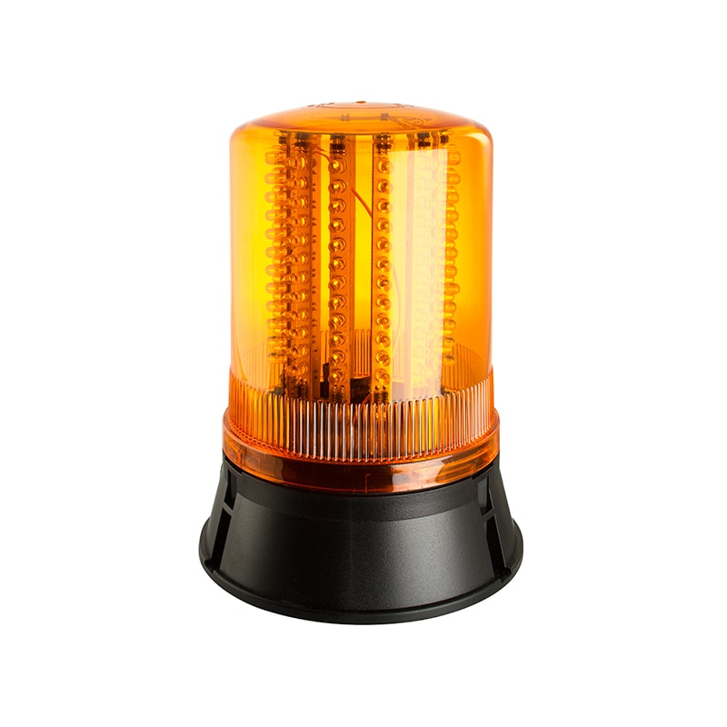 led401-02-01rs Moflash LED401 Series Amber Steady, Flashing, Rotating Beacon 24V dc, LED Bulb Surface, IP65