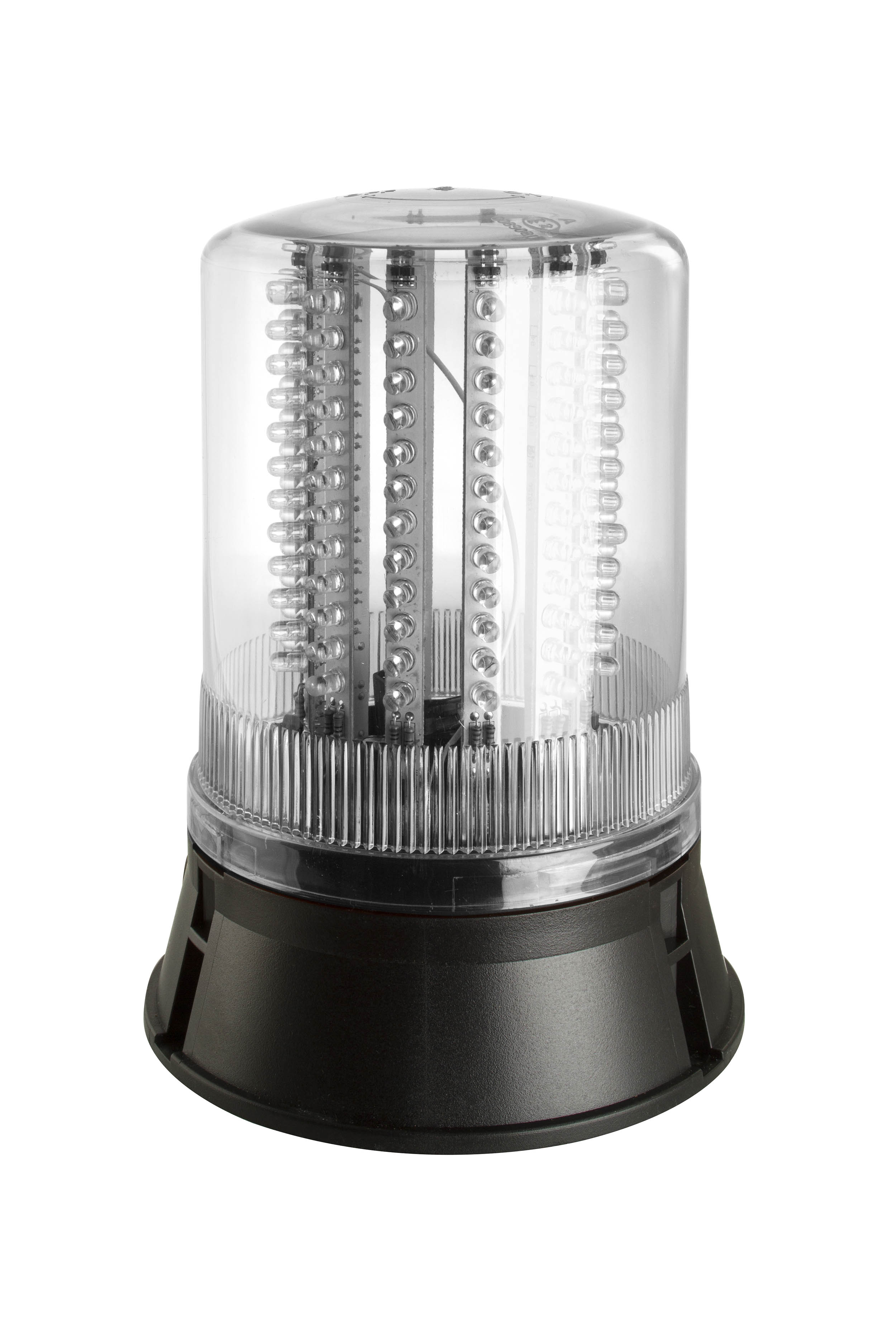 Moflash LED401 Series White Steady, Rotating, Flashing LED Beacon 24V, LED Bulb Surface, IP65
