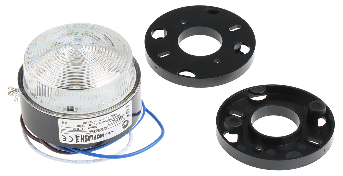 led80-04-04 Moflash LED80 ECO Series Green Steady, Flashing Beacon 230V ac, LED Bulb Surface, IP67