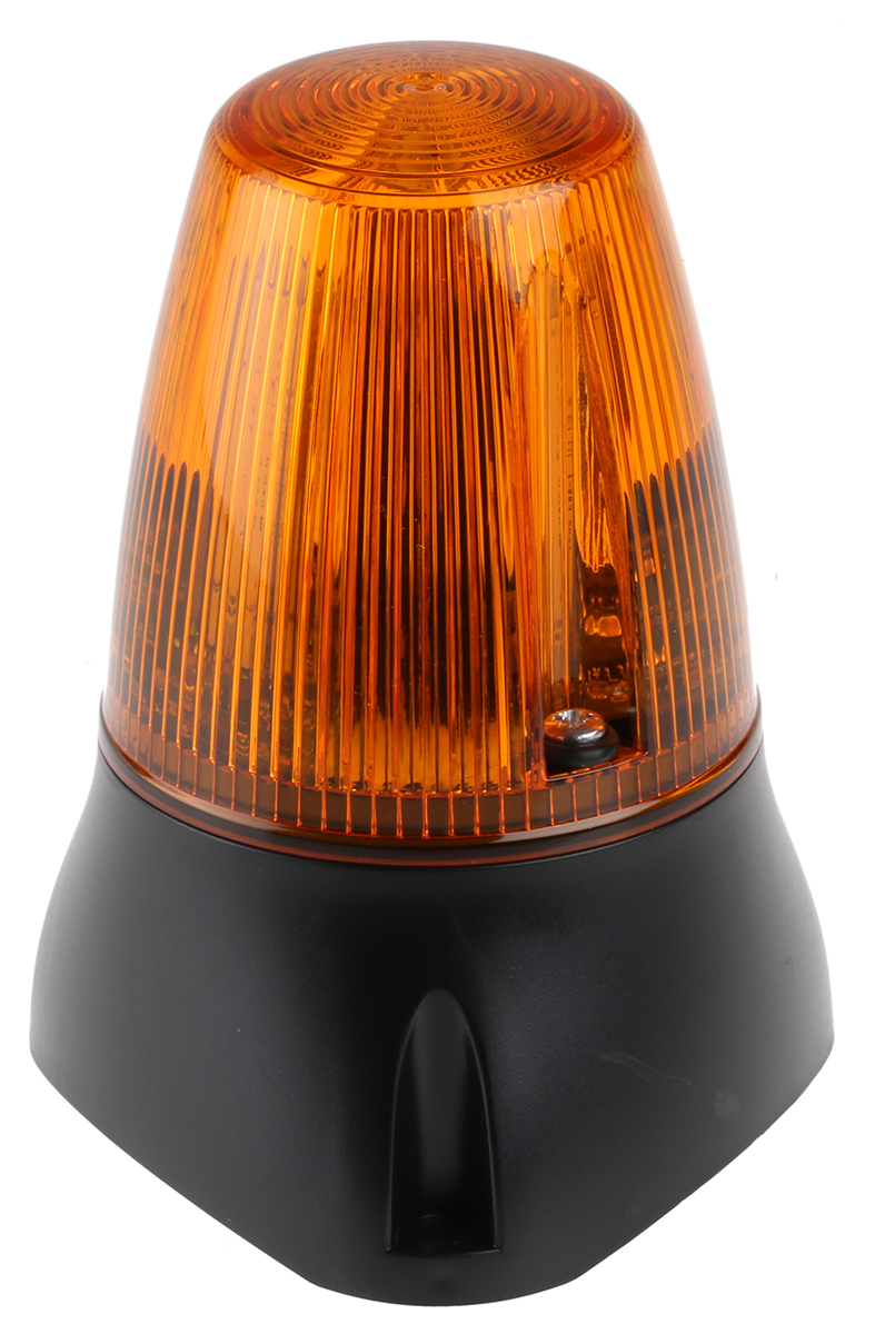Moflash LEDA100 Series Amber Beacon-Buzzer Combination, IP65 380V ac Wall, Surface 80 dB @ 1m