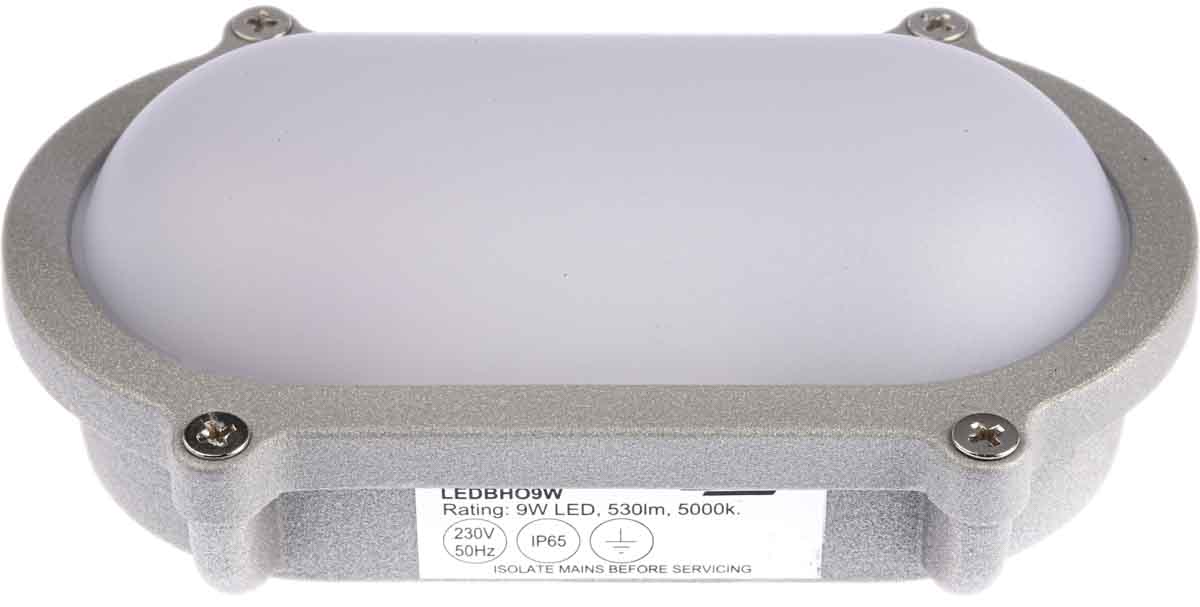 ledbho9wn Timeguard Oval Oval LED Bulkhead Light, 7 W, 230V ac Lamp Supplied, IP65