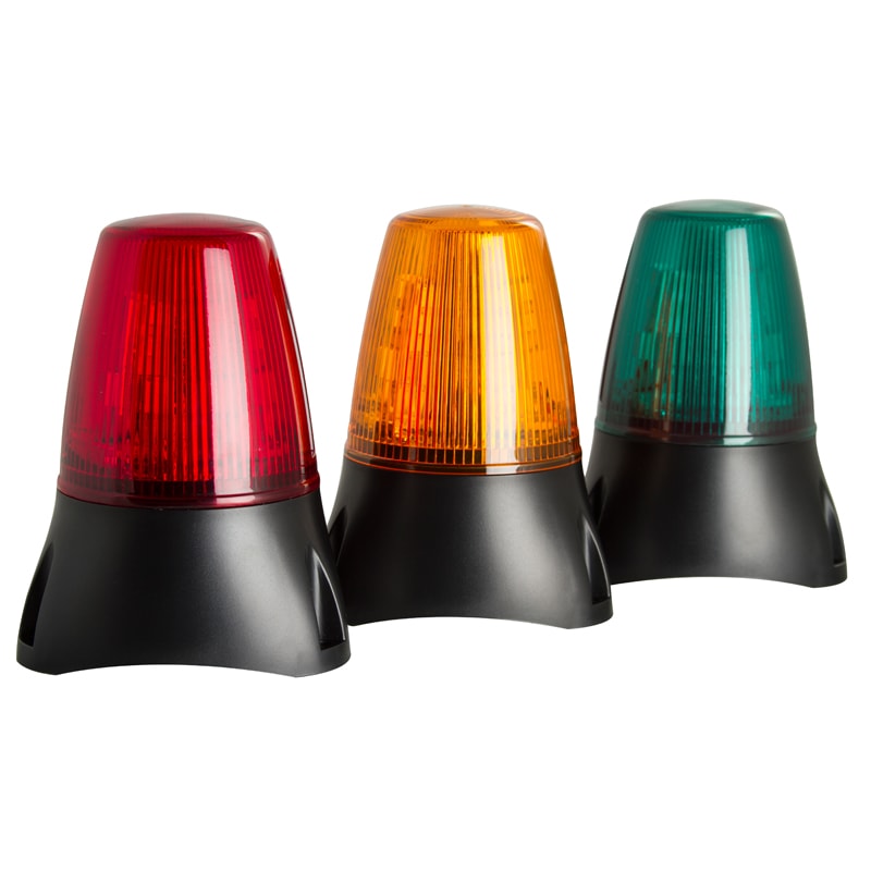 ledd100-05-04 Moflash LEDD100 Series Green Flashing Beacon 230V, LED Bulb Surface, IP65