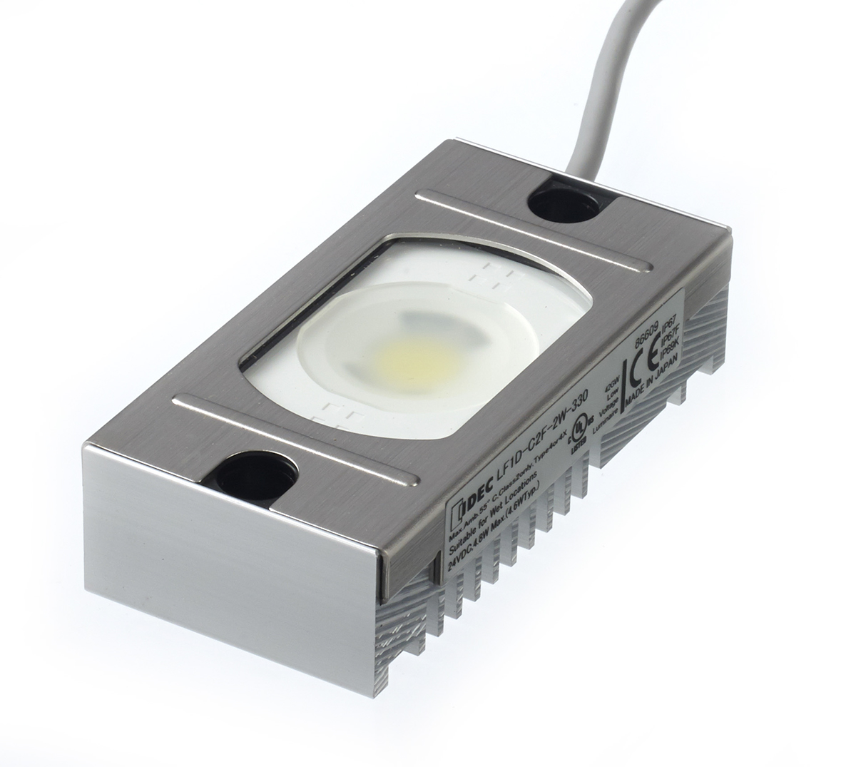 Idec LF1D-C2F-2W-330 Series LED Cabinet Light, 24V dc, 100 mm Length, 4.6 W, 5700k