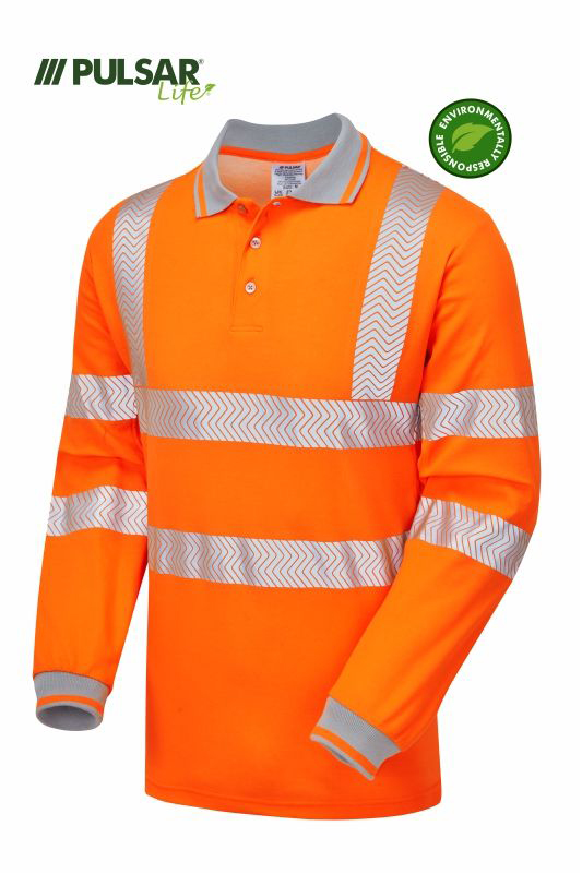 PULSAR LFE904 Orange Men's Hi Vis Polo Shirt 2XL