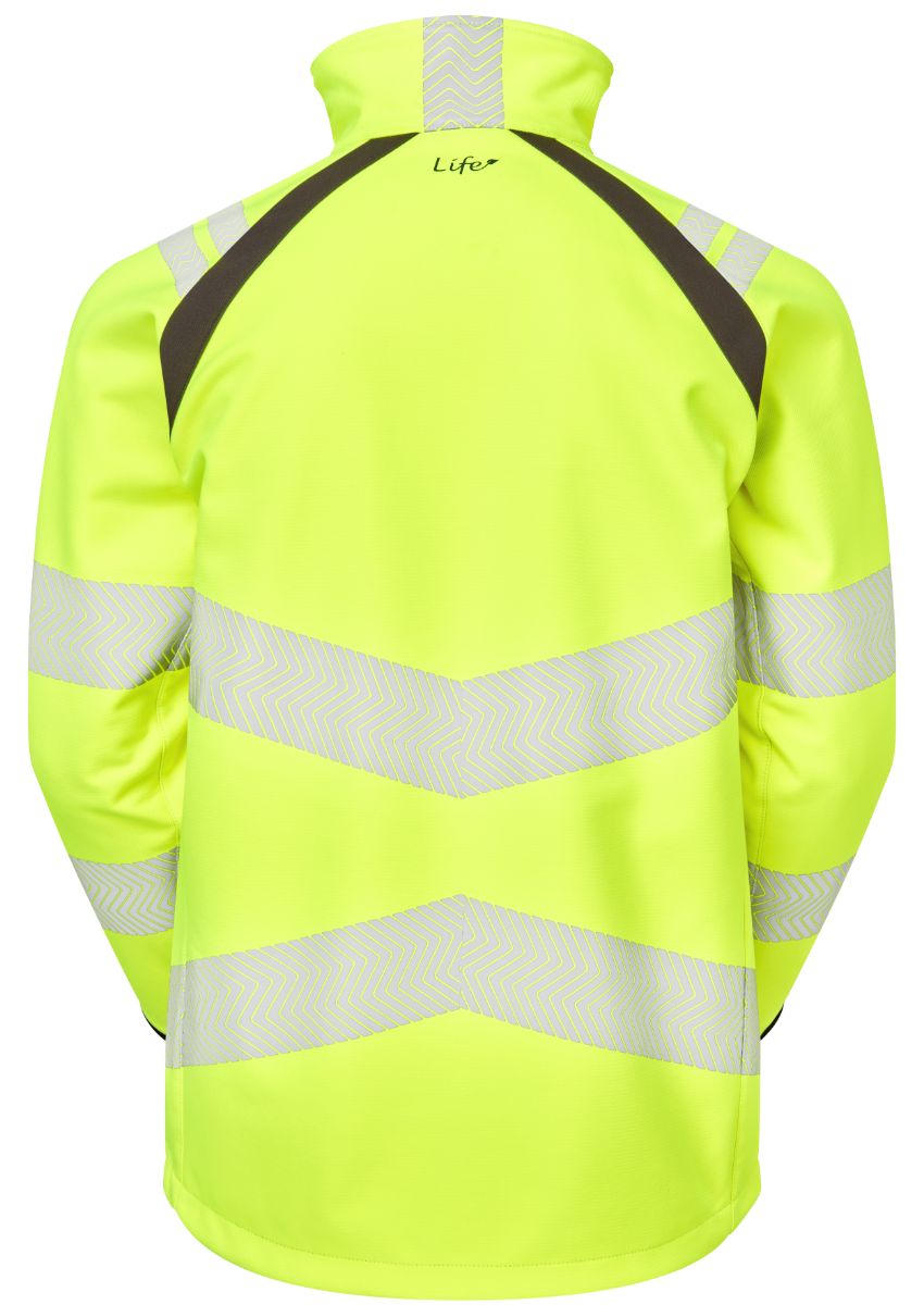 lfe915-6xl PULSAR LFE915 Yellow Men's Hi Vis Softshell Jacket, 6XL