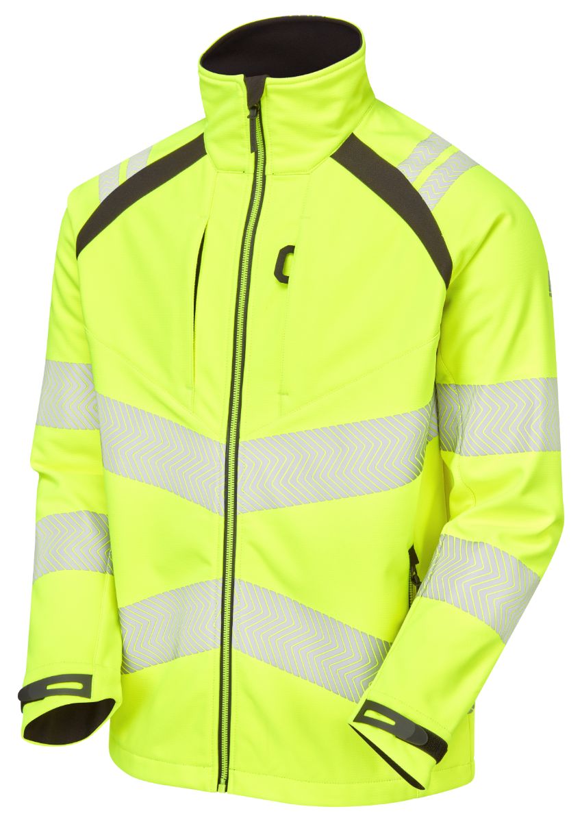 lfe915-6xl PULSAR LFE915 Yellow Men's Hi Vis Softshell Jacket, 6XL