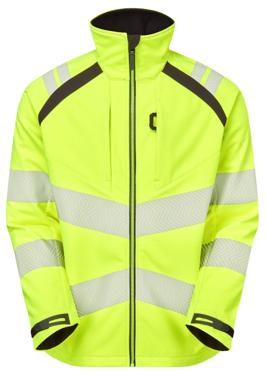 PULSAR LFE915 Yellow Men's Hi Vis Softshell Jacket, M