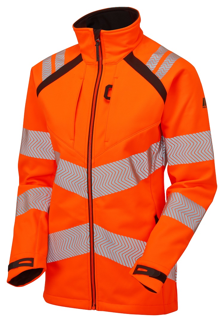 lfe916-m PULSAR LFE916 Orange Men's Hi Vis Softshell Jacket, M