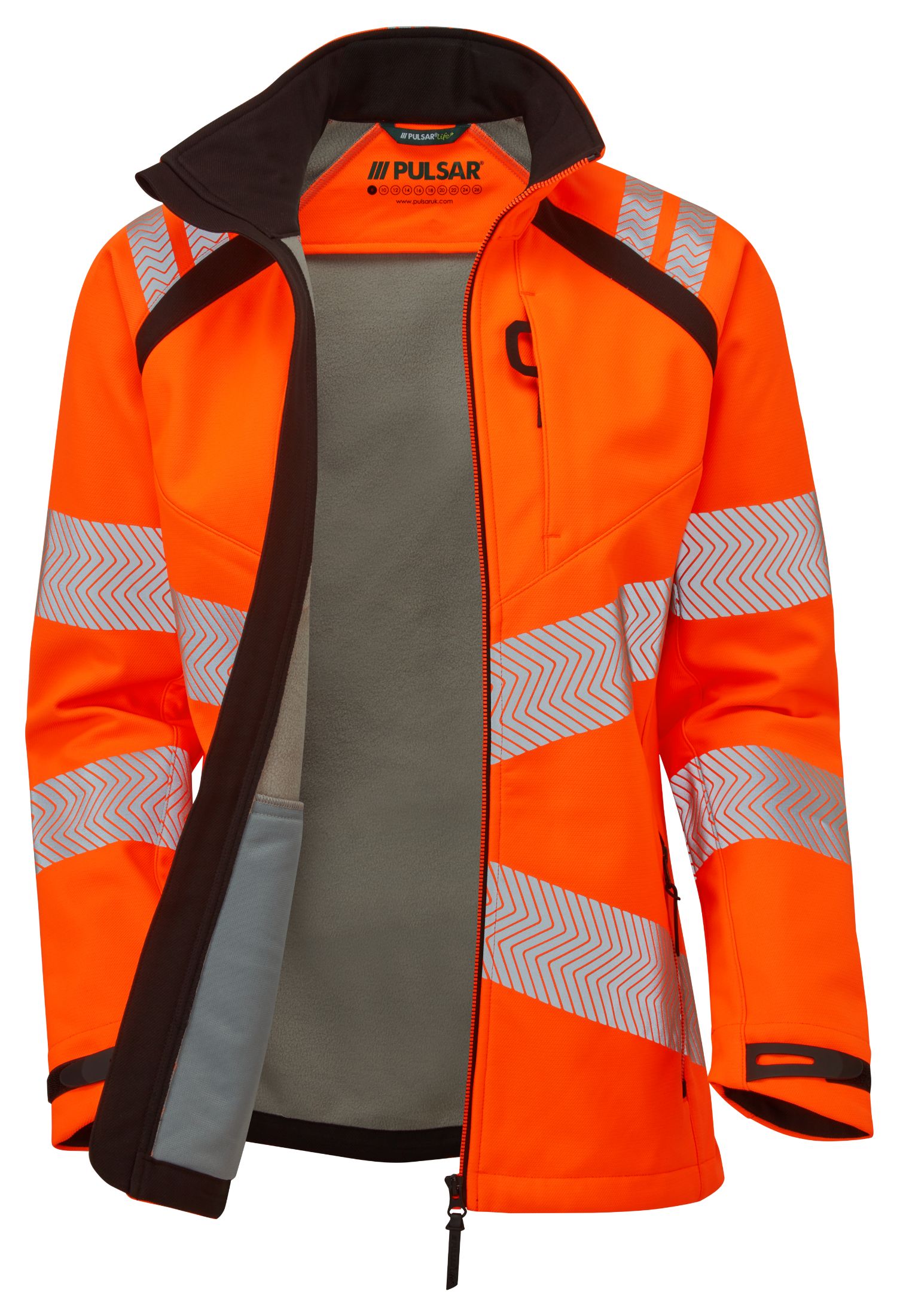 lfe916-m PULSAR LFE916 Orange Men's Hi Vis Softshell Jacket, M