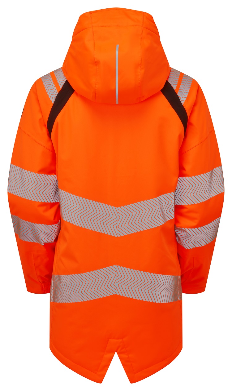 lfe919-l PULSAR LFE919 Orange Men's Hi Vis Parka, L