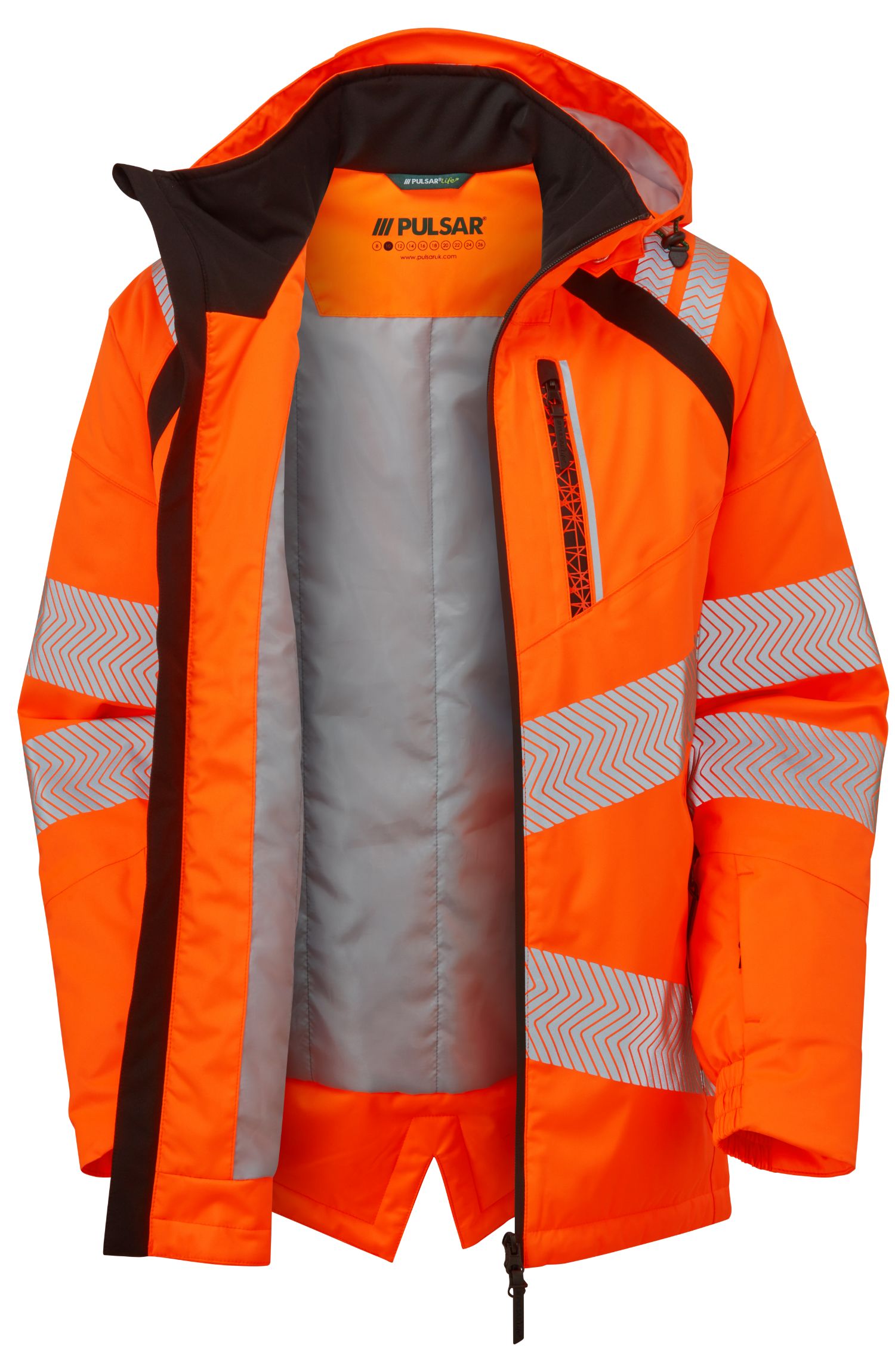 lfe919-s PULSAR LFE919 Orange Men's Hi Vis Parka, S