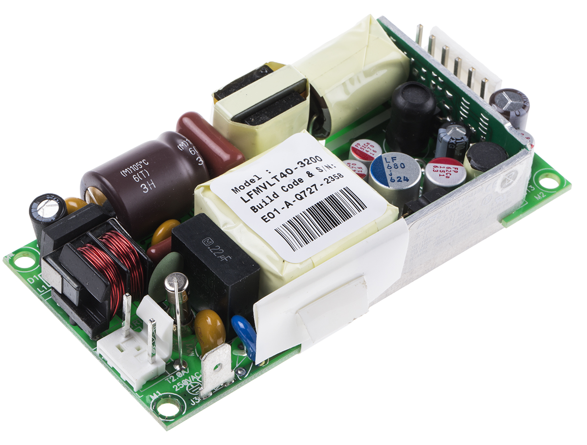 EOS Switching Power Supply, LFMVLT40-3200 3 Output 12V, 6A, 40 W, Input 90V ac to