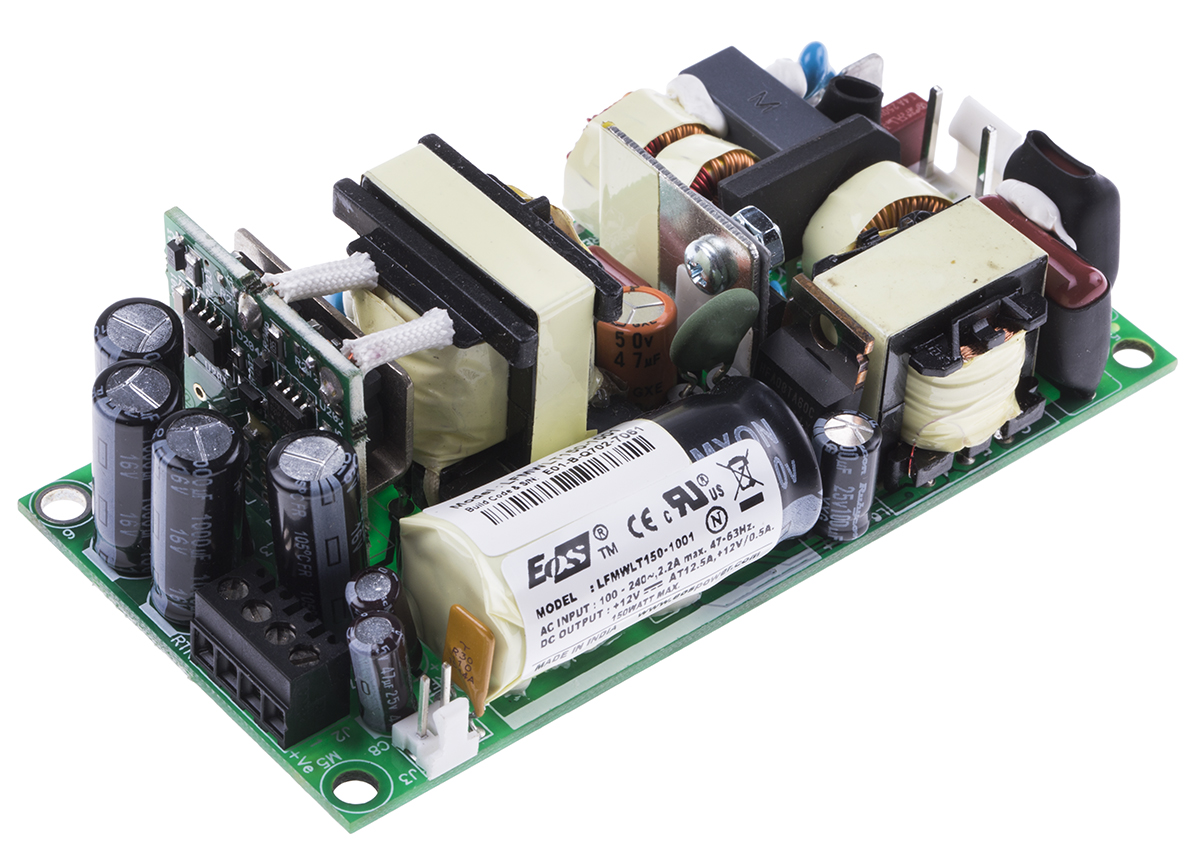 EOS Switching Power Supply, LFMWLT150-1001 12V, 8.33A, 150 W, Input 90V ac to  390V ac