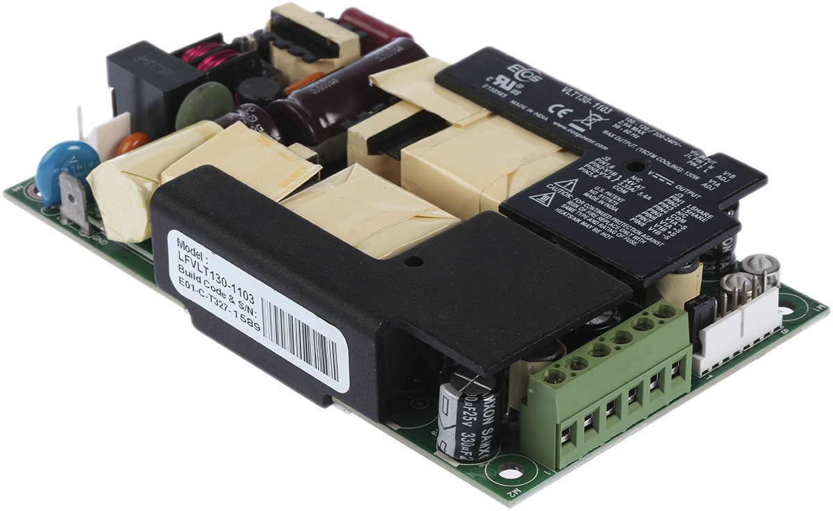 EOS Switching Power Supply, LFVLT130-1103 24V dc, 3.3A, 130 W, Input 90V ac to  264V ac