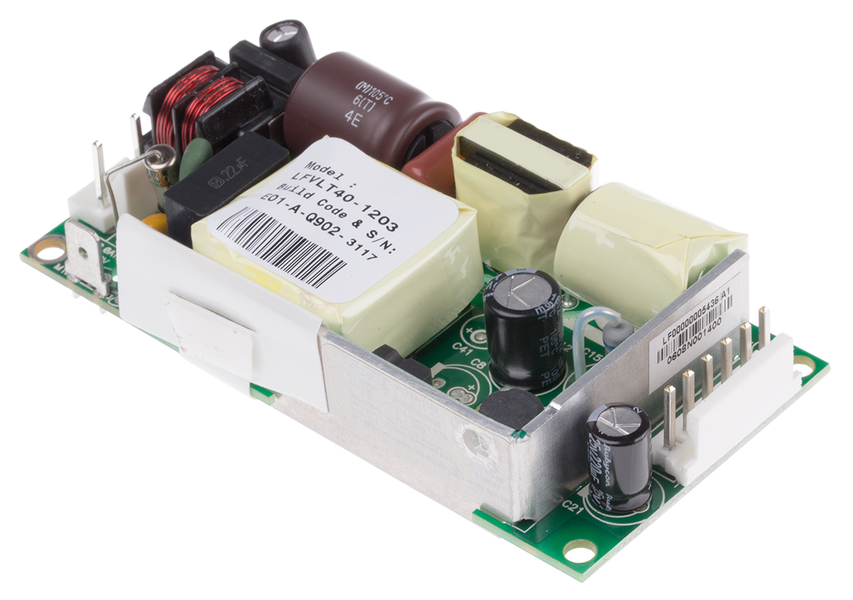 EOS Switching Power Supply, LFVLT40-1203 24V, 1.7A, 40 W, Input 90V ac to  264V ac