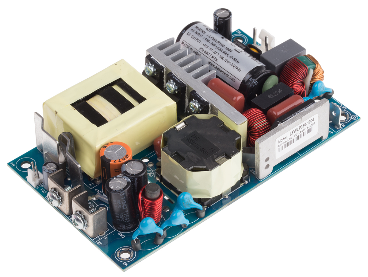 EOS Switching Power Supply, LFWLP350-1004 48V dc, 6.77A, 350 W, Input 90V ac to  390V dc