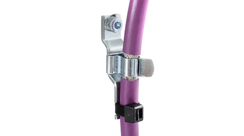 Icotek Silver Spring Steel Cable Clamp, 11 mm Max. Bundle Snap-in 24 mm 15mm 26 mm