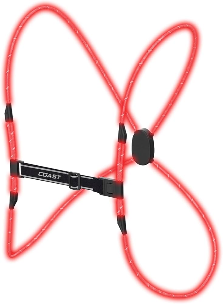 Coast Torch Accessory Ultralight Rechargeable Lighted Rope Vest for High Intensity Work In Dim Environments