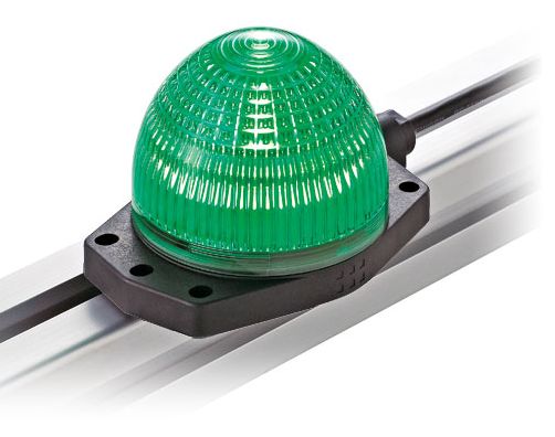 Idec, LH1D, Surface Mount Green, Red LED Indicator, 66 mm Cutout, IP67, Round, 24V