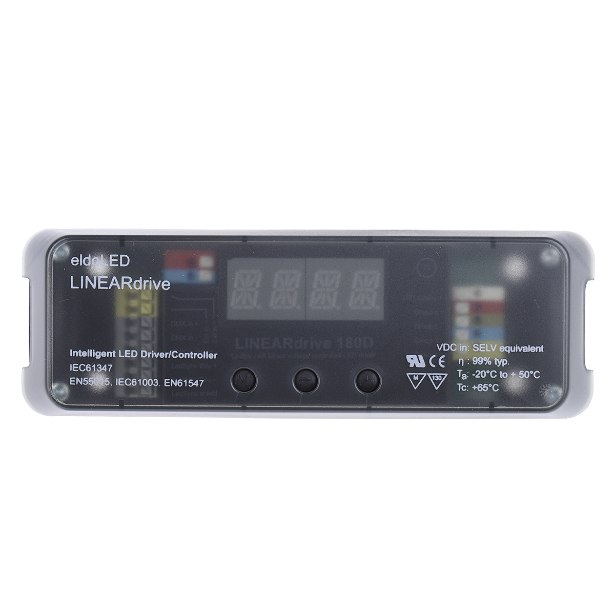 eldoLED LED Driver, 12V, 24 V Output, 180 W Output, 1050mA RDM, DMX