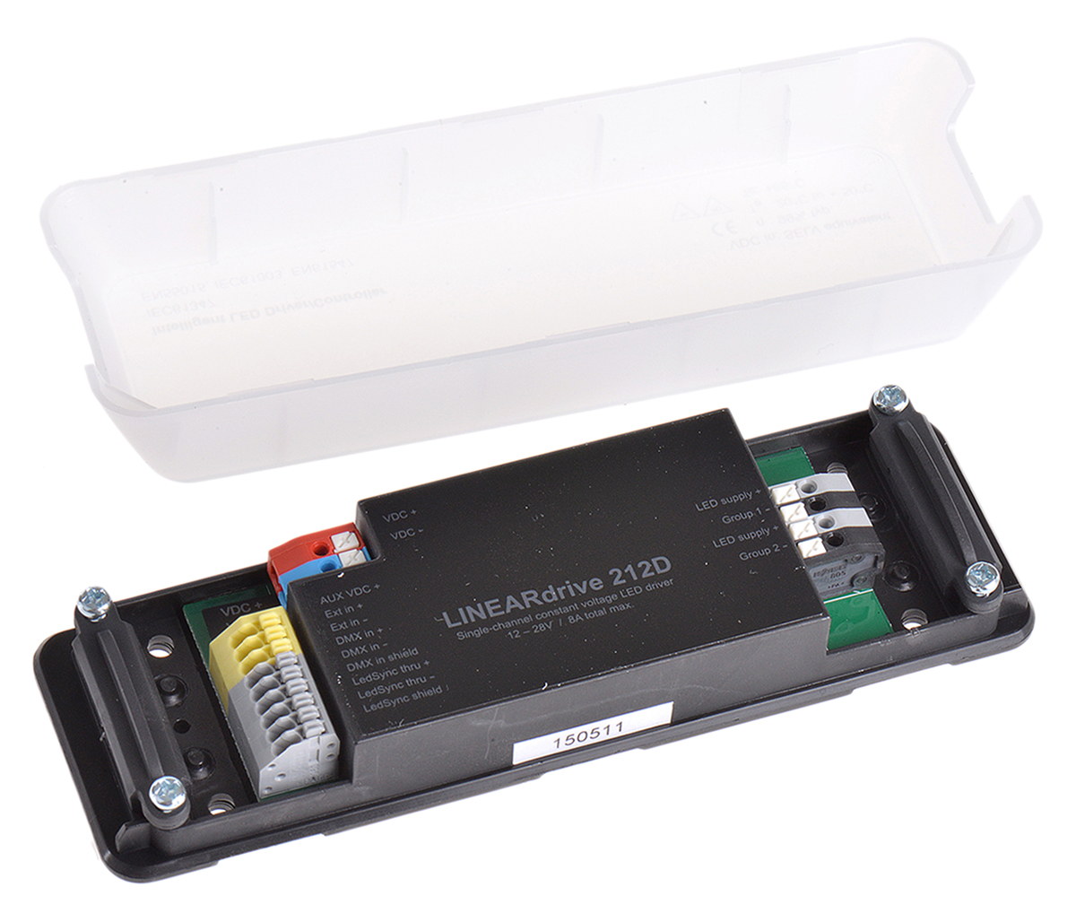 lin212d1 eldoLED LED Driver, 12V, 24 V Output, 200 W Output, 8A DMX