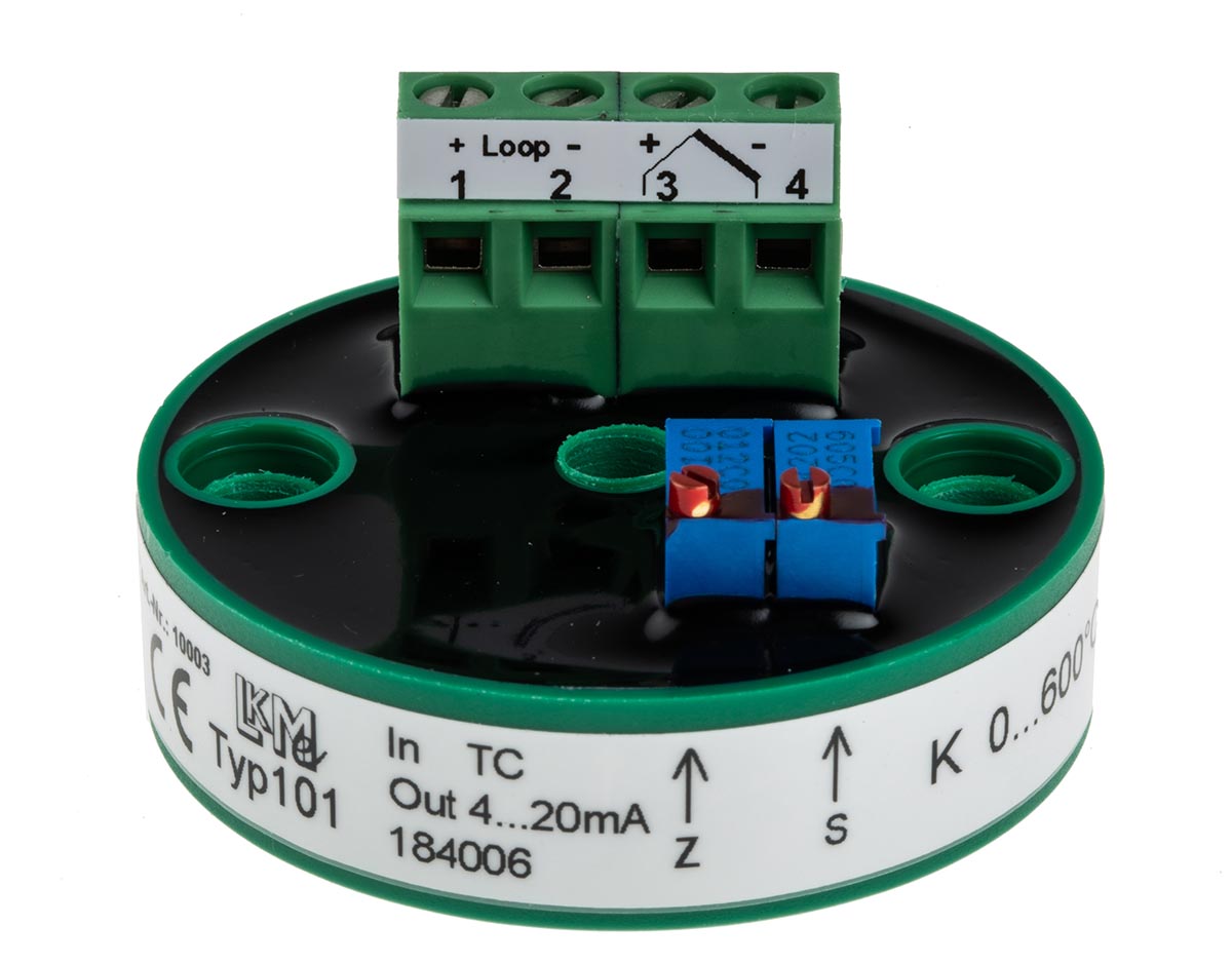 lkm-101k1 LKMelectronic LKM 101 Temperature Transmitter K Type Thermocouple Input 35V, 85 °C, -40 °C