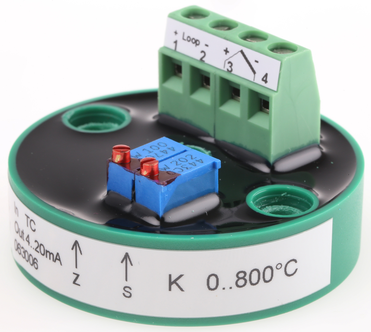 LKMelectronic LKM 101 Temperature Transmitter K Type Thermocouple Input 35V, 85 °C, -40 °C