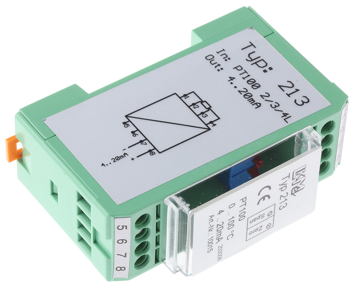 LKMelectronic LKM 213 Temperature Transmitter PT100 Input 36V, 85 °C, -40 °C