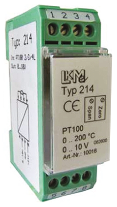 LKMelectronic LKM 214 Temperature Transmitter PT100 Input 35V, 85 °C, -40 °C