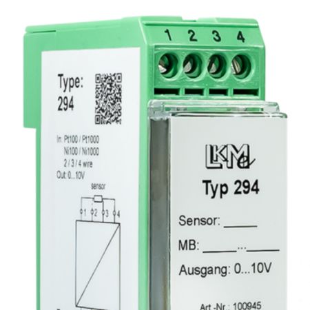 LKMelectronic LKM Temperature Transmitter Resistance Input 26V ac, 85 °C, -40 °C