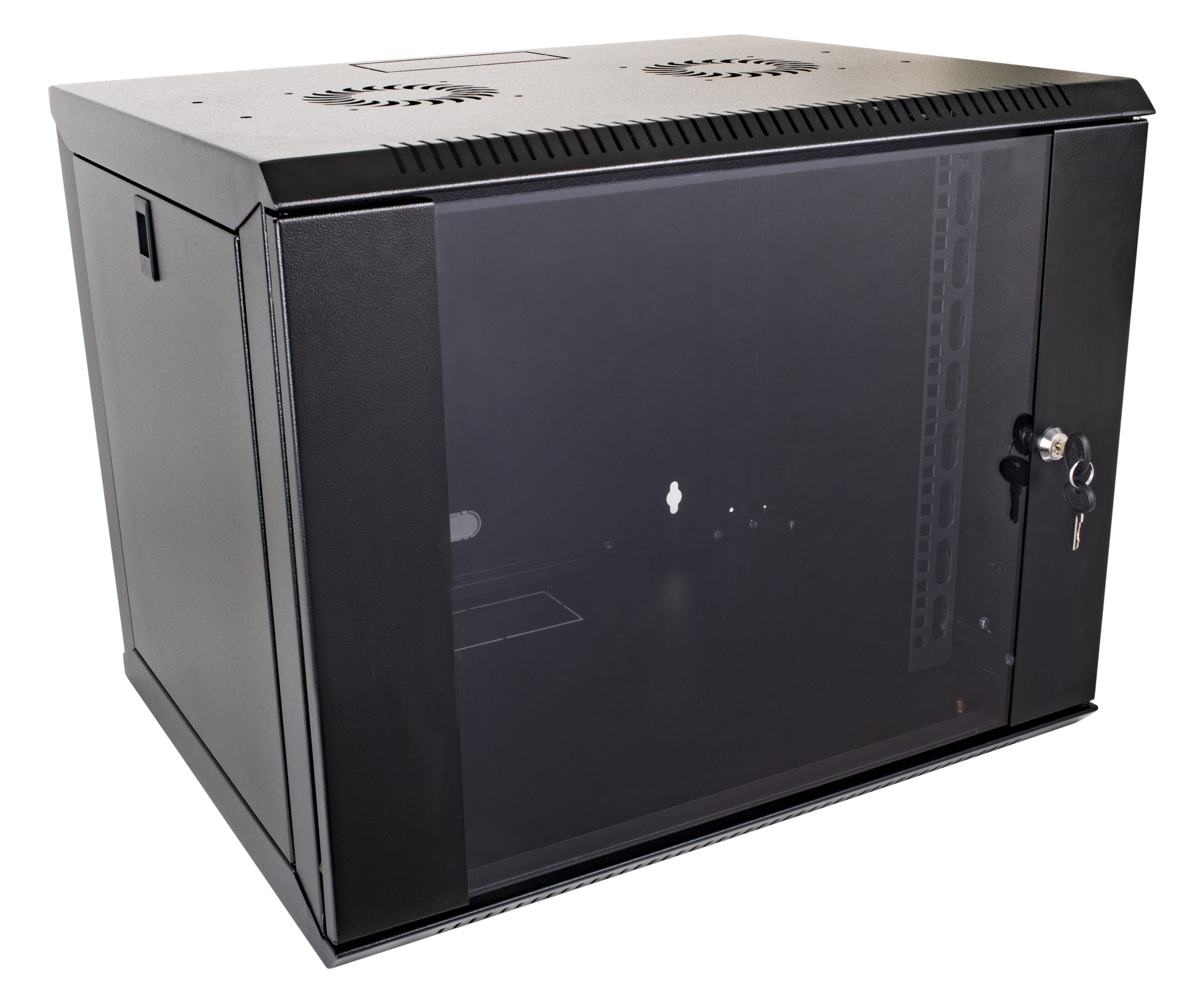CAE Multimedia Connect Link Series Galvanised Steel Wall Box Transparent Door, 482.6 mm x 565 mm x 600 mm