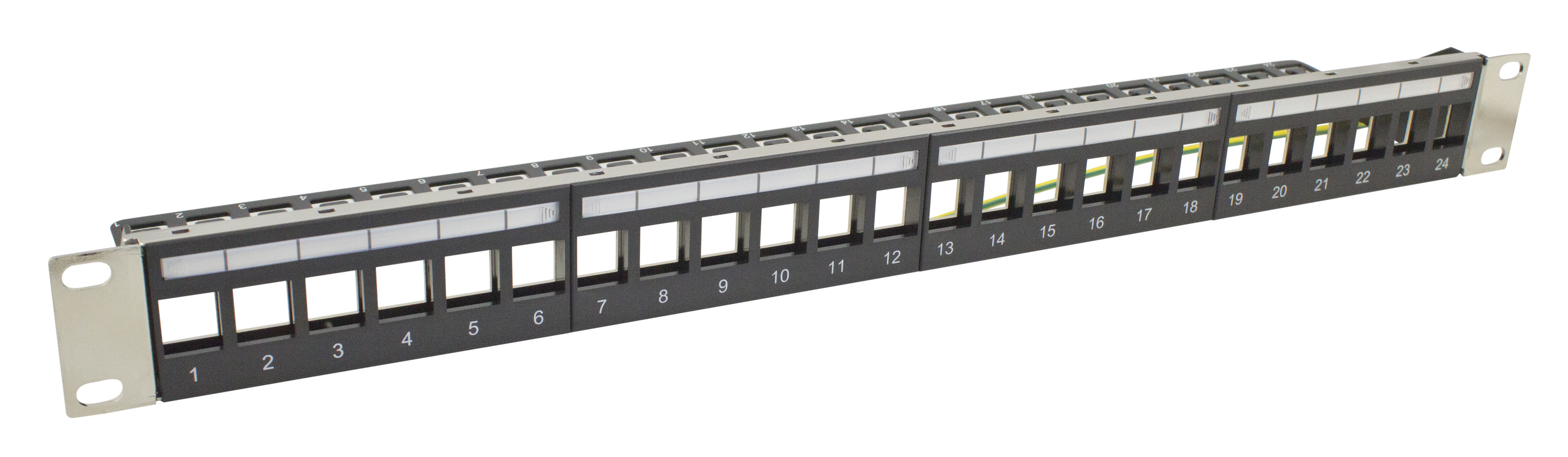 CAE Multimedia Connect 24 Port Patch Panel With 24 Ports Populated, 1 U