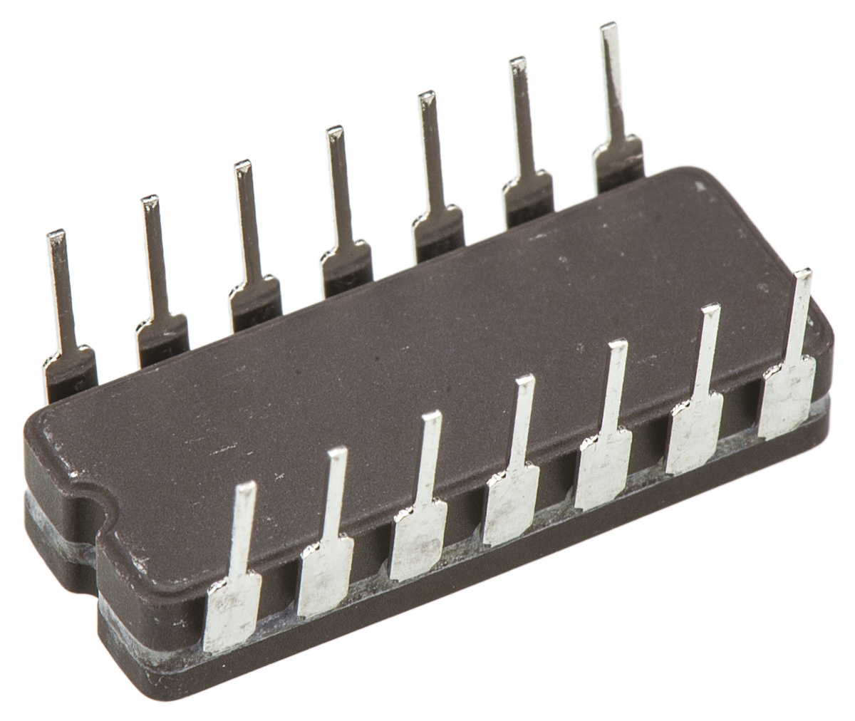 lm139aj Texas Instruments 4-Channel Comparator Open Drain, Open Collector O/P, 1.3 μs 36 V 2 V 14-Pin CDIP