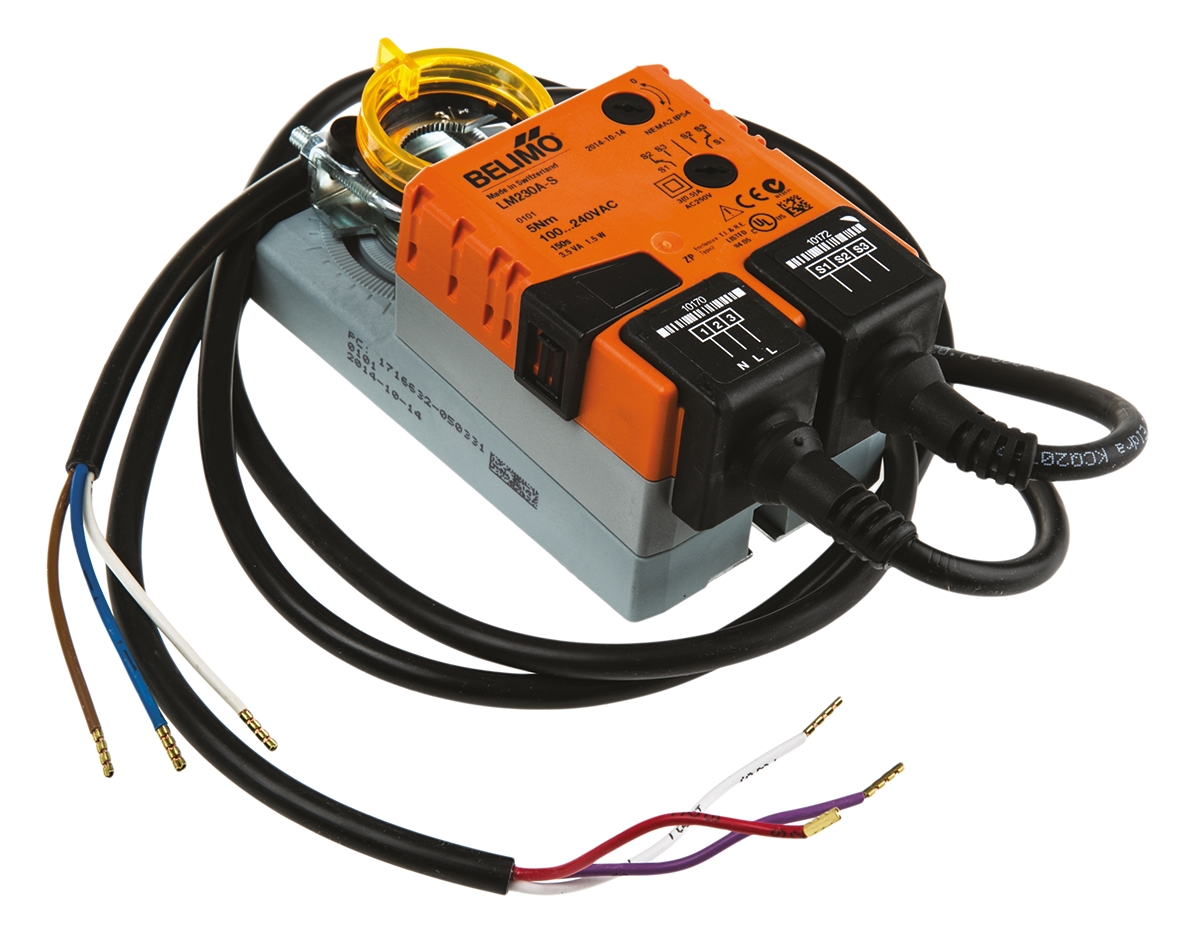 Belimo Open/Close Damper Actuator, 5 Nm, 240V ac