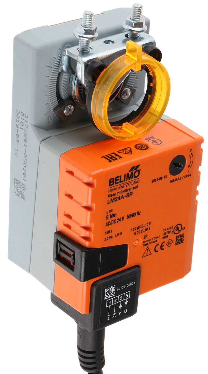 Belimo Modulating Damper Actuator, 5 Nm, 24V ac/dc