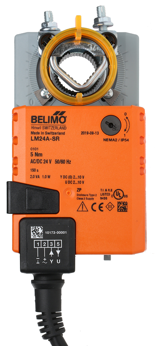 lm24a-sr Belimo Modulating Damper Actuator, 5 Nm, 24V ac/dc