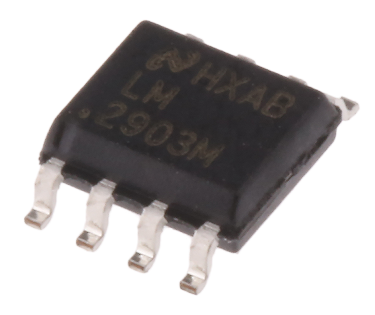 LM2903M/NOPB Texas Instruments 2-Channel Comparator Open Collector O/P, 1.5 μs 36 V 3 V 8-Pin SOIC