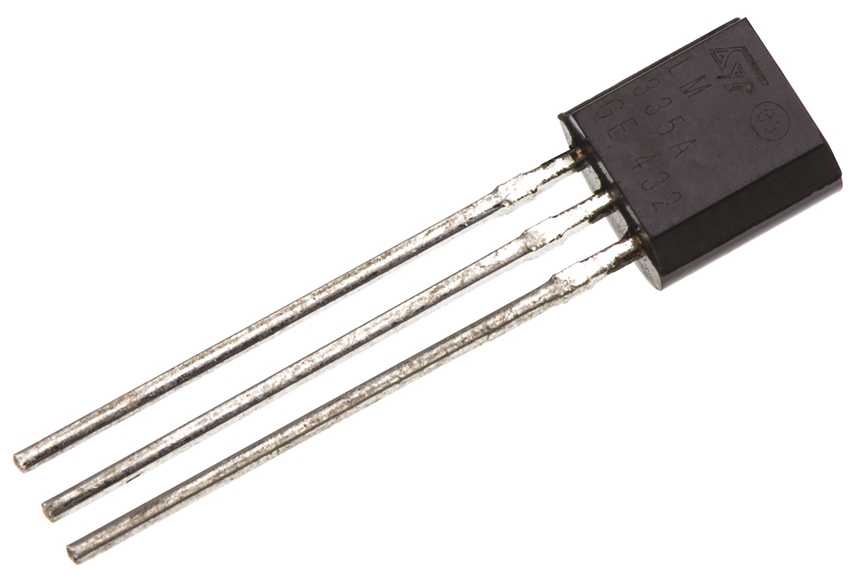 STMicroelectronics MCP9509CT Series, Voltage Output Temperature Sensor, Through Hole Mount, Analogue, ±1°C, 3-Pin TO-92