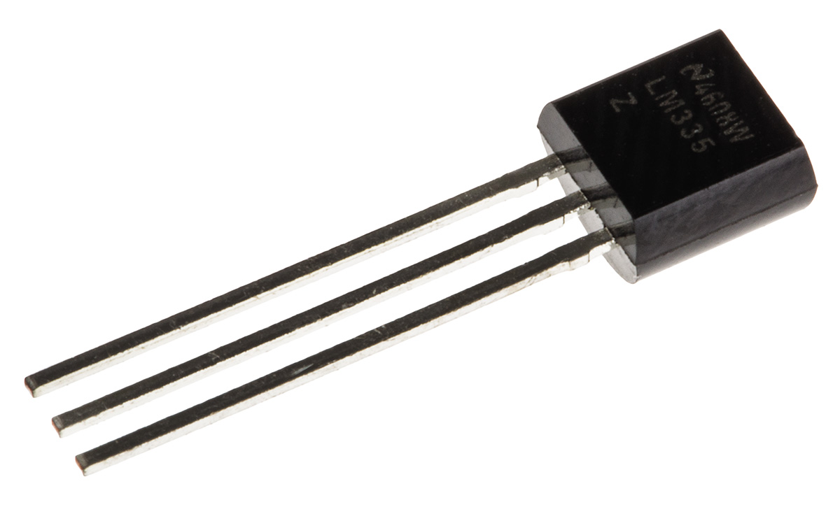 Texas Instruments LM33 Series, Voltage Output Temperature Sensor, Through Hole Mount, Analogue, ±3°C, 3-Pin TO-92