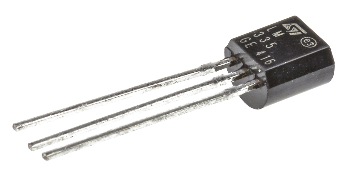 STMicroelectronics MCP9509CT Series, Voltage Output Temperature Sensor, Through Hole Mount, Analogue, ±5°C, 3-Pin TO-92