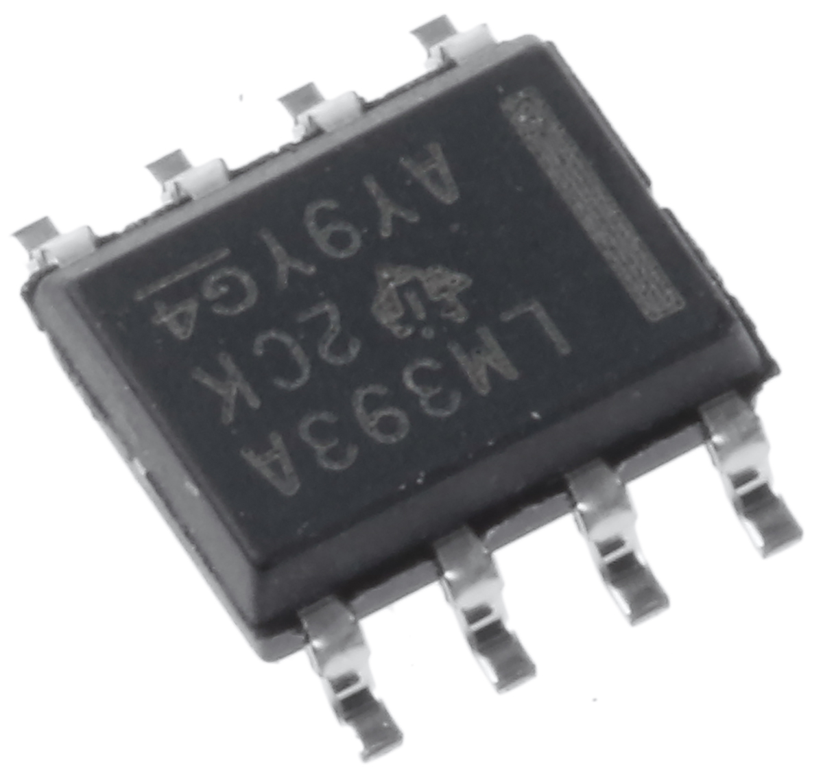 LM393AD Texas Instruments 2-Channel Comparator Open Collector O/P, 1.3 μs 30 V 3 V 8-Pin SOIC