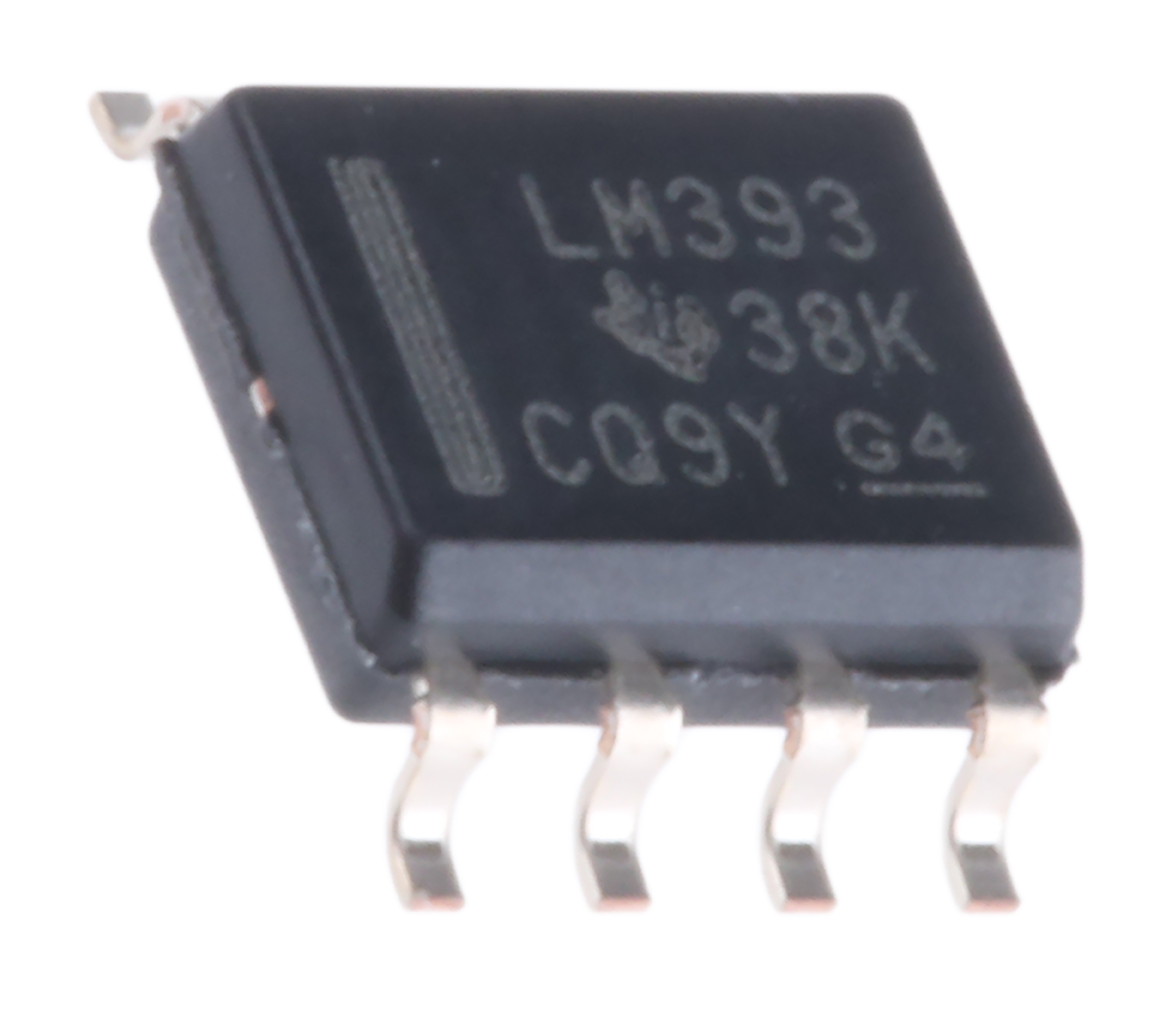 LM393DR Texas Instruments 2-Channel Comparator Open Collector O/P, 1.3 μs 30 V 3 V 8-Pin SOIC