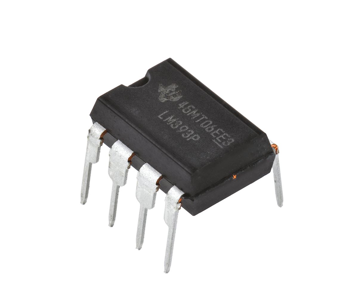 Texas Instruments 2-Channel Comparator Open Collector, CMOS, TTL, MOS O/P, 1.3 μs 30 V 2 V 8-Pin PDIP