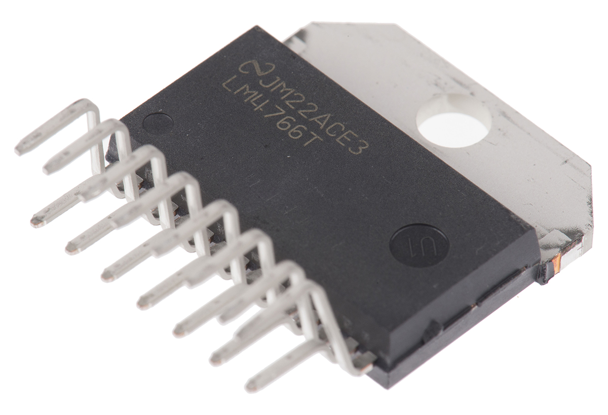 Texas Instruments, 2-Channel Audio Power Amplifier, 15-Pin, 40W TO-220 LM4766T/NOPB