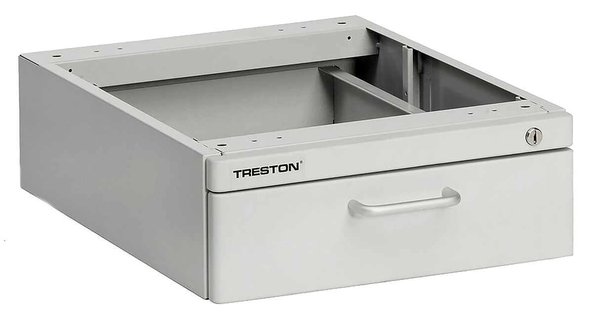 Treston Drawer Unit 1, Steel, 135 mm x 370mm x 460 mm, Grey