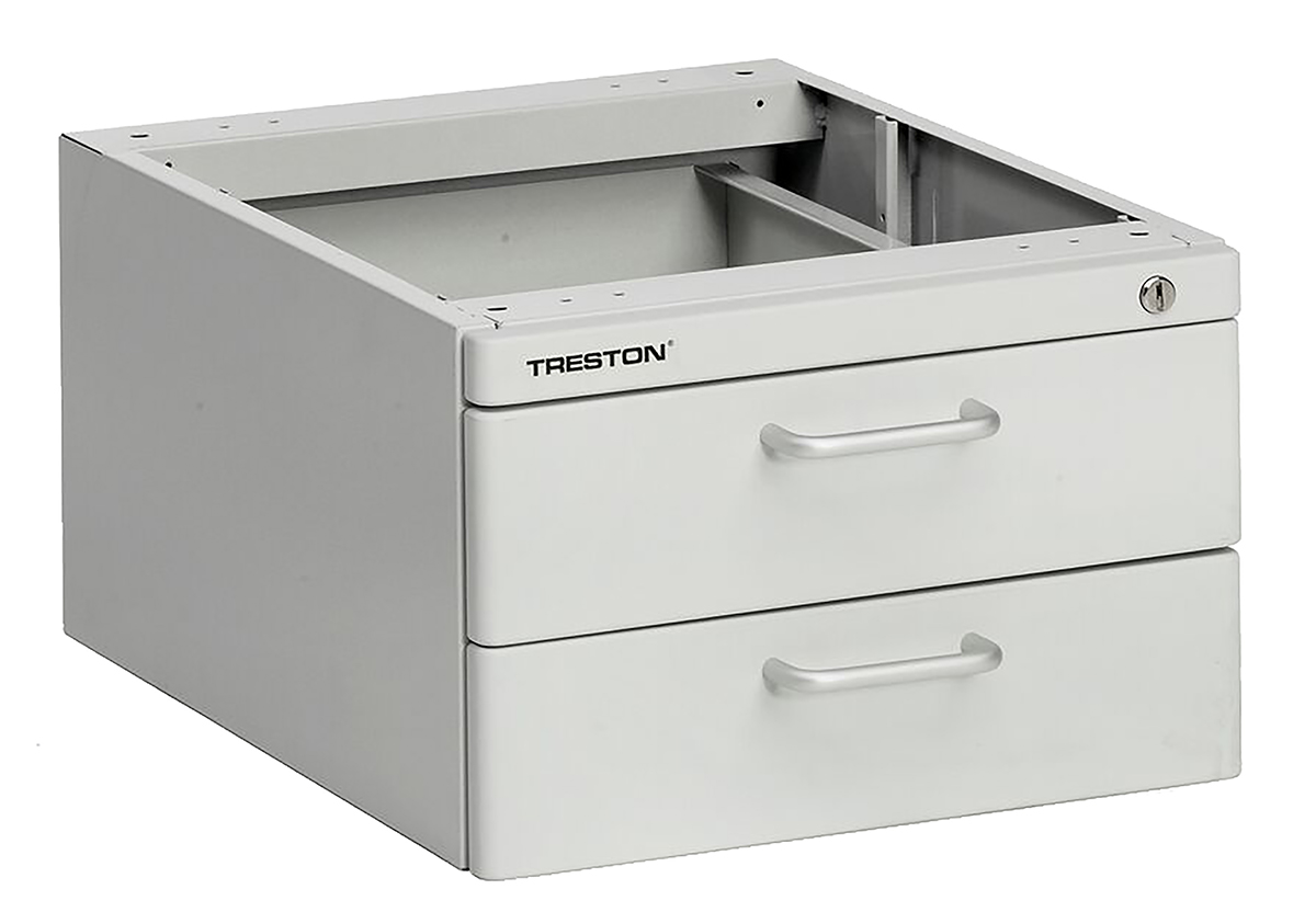 Treston Drawer Unit 2, Steel, 245 mm x 370mm x 460 mm, Grey